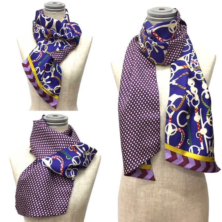 エルメス　マキシツイリー HERMES エルメス シルク タイスカーフ マキシツイリーカット