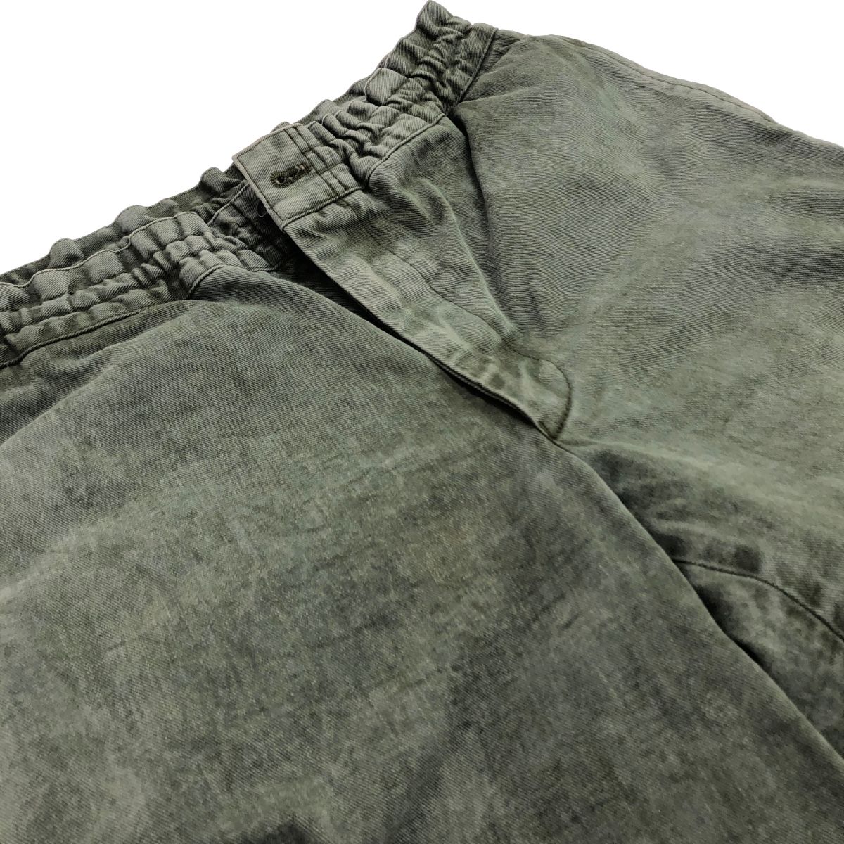 BLACK COMME des GARCONS ブラックコムデギャルソン 染加工イージーパンツ サイズ:M 染加工 1F-P010/AD2020   グリーン メンズ / 241019000431 BLACK COMME des GARCONS ブラックコムデギャルソン 染加工イージー