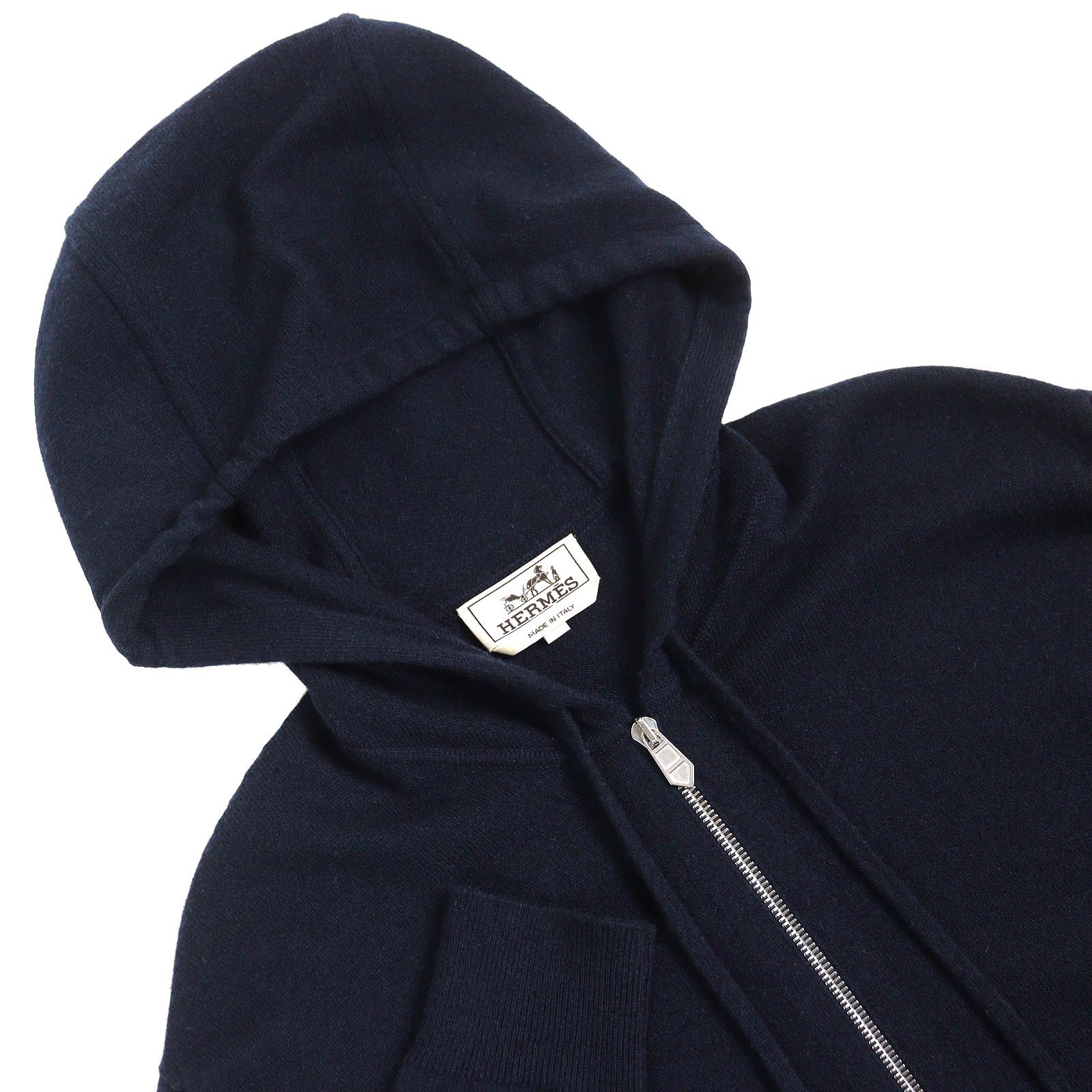 極美品△HERMES エルメス 23SS カシミヤ100％ シェーヌダンクル