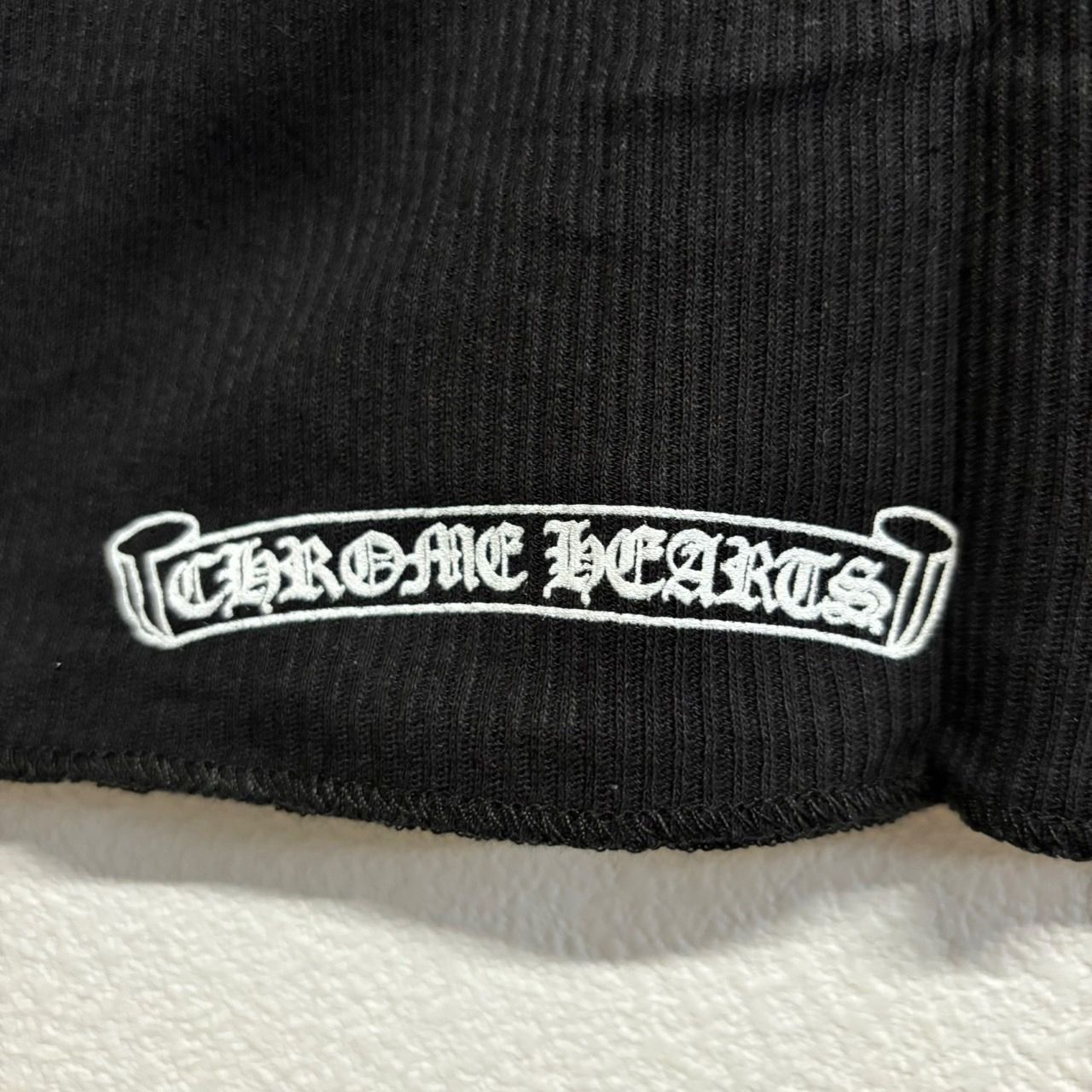 CHROME HEARTS Hairy Cross Rib Tank Top クロムハーツ ヘアリー
