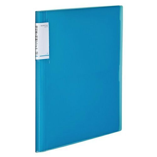 まとめ コクヨ ファイル 領収書＆明細Ｆ固定式ノビータ４８Ｐ ＬＢ ライトブルー ﾗ-NVR520LB ×5セット