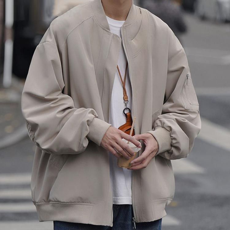 ALPHA フライトジャケット シルバーグレー MA-1 薄手 サイズL Alpha Industries MA-1 メンズ ALPHA アルファ WAIPER別注