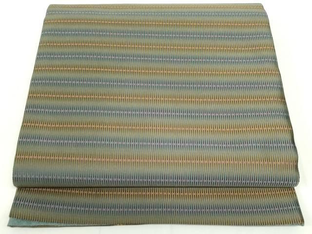 平和屋着物●両面　全通柄袋帯　紬地　雲絞り　抽象文様　正絹　逸品　DAAV9290ob 平和屋着物○両面 全通柄袋帯 紬地 雲絞り 抽象文様 正絹