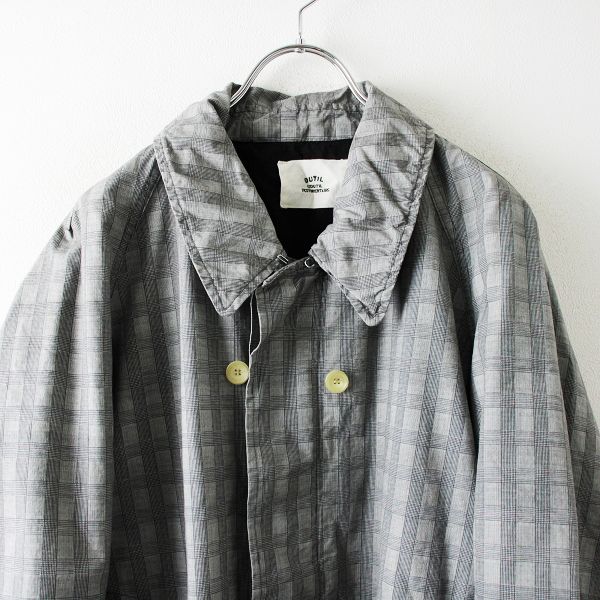 美品 定価6万 OUTIL ウティ MANTEAU LUZE CHECK チェック ハーフコート 0/グレー アウター オイルコーティング【2400013136488】  - メルカリ