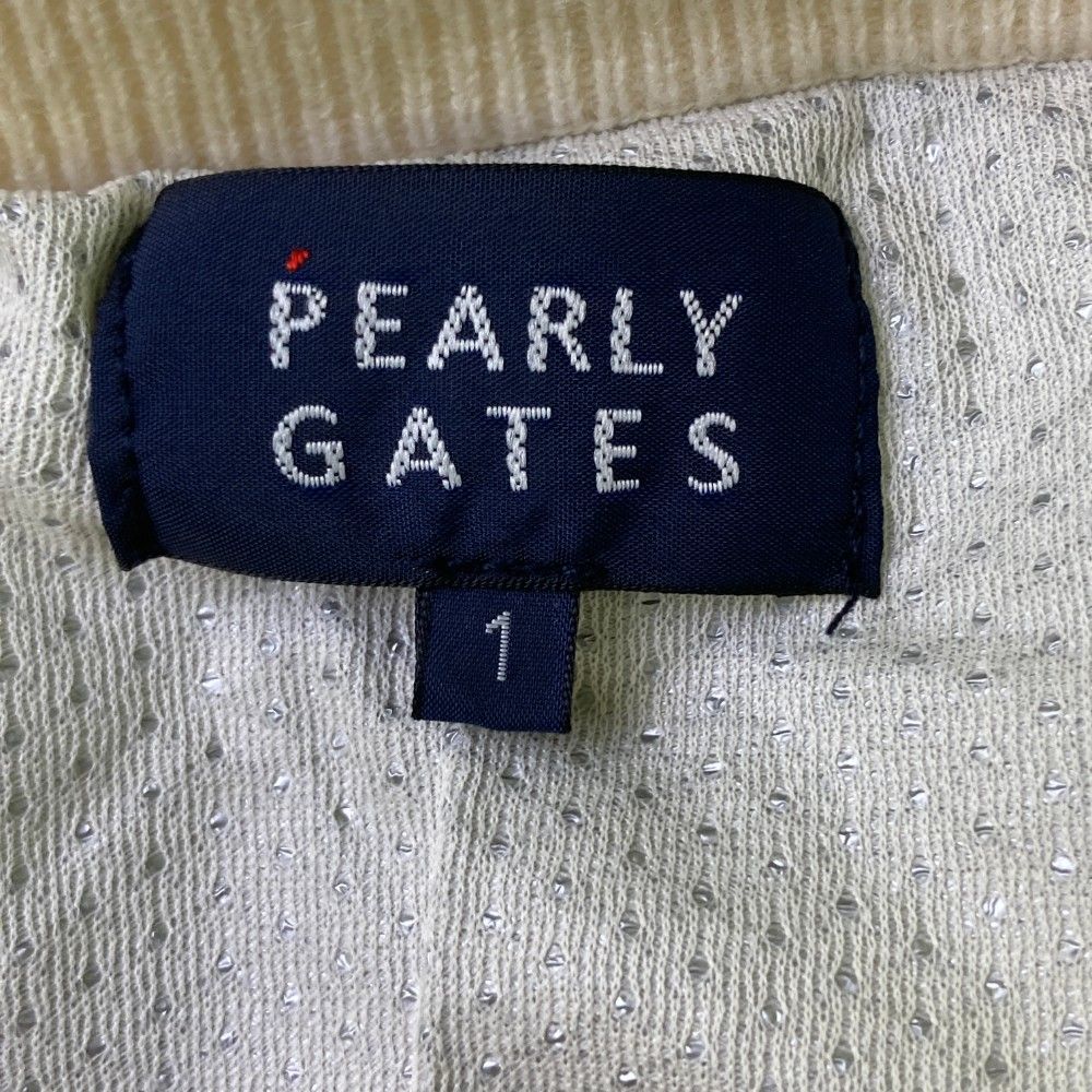 サイズ：1 PEARLY GATES パーリーゲイツ  裏地付 カシミヤ ニットセーター  ホワイト系 [240101426613] ゴルフウェア レディース ストスト サイズ：1 PEARLY GATES パーリーゲイツ 裏地付 カシミヤ ニット