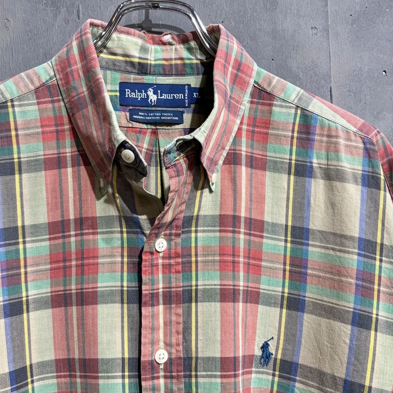 90s Ralph Lauren マドラスチェックシャツ