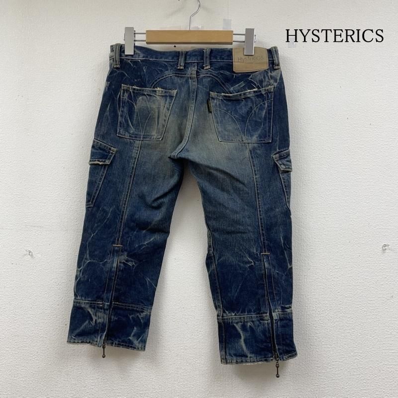 『Hysterics』ヒステリックス (M) クロップド デニムカーゴパンツ Hysterics』ヒステリックス (M) クロップド デニムカーゴパンツ