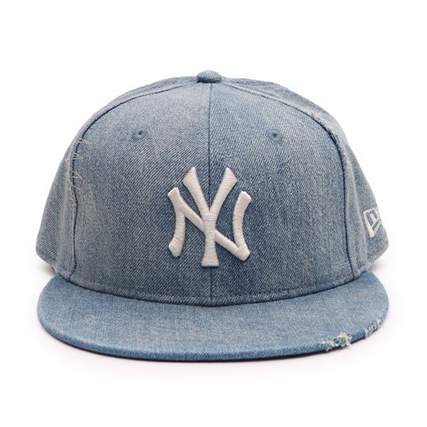 NEW ERA/59FIFTY Damaged Denim/キャップ 9FORTY A-Frame Damaged Denim ダメージドデニム ニューヨーク