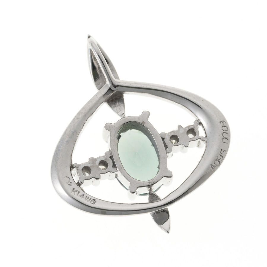 クレサンベール / CRESCENT VERT ペンダント K14WG 再結晶  