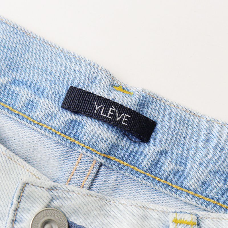 イレーヴ YLEVE 13.5oz DENIM BAGGY FADE デニム バギー パンツ 3/アイスブルー ボトムス【2400013748858】  - メルカリ