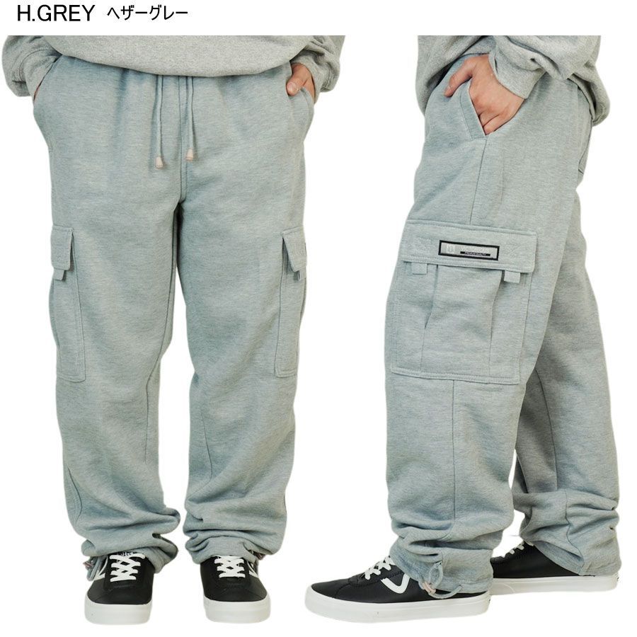 VICTORIOUS ビクトリアス G-STYLE USA メンズ カーゴパンツ SWEAT CARGO PANTS スウェットカーゴパンツ グレー ワイド ストリート オーバーサイズ ロサンゼルス カラーパンツ