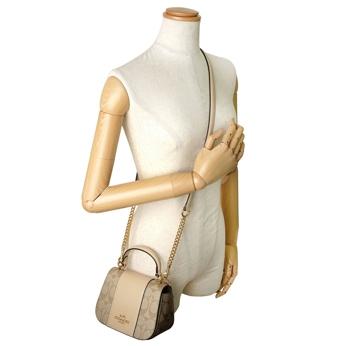 新品 コーチ COACH ショルダーバッグ LYSA TOP HANDLE BAG ライト 
