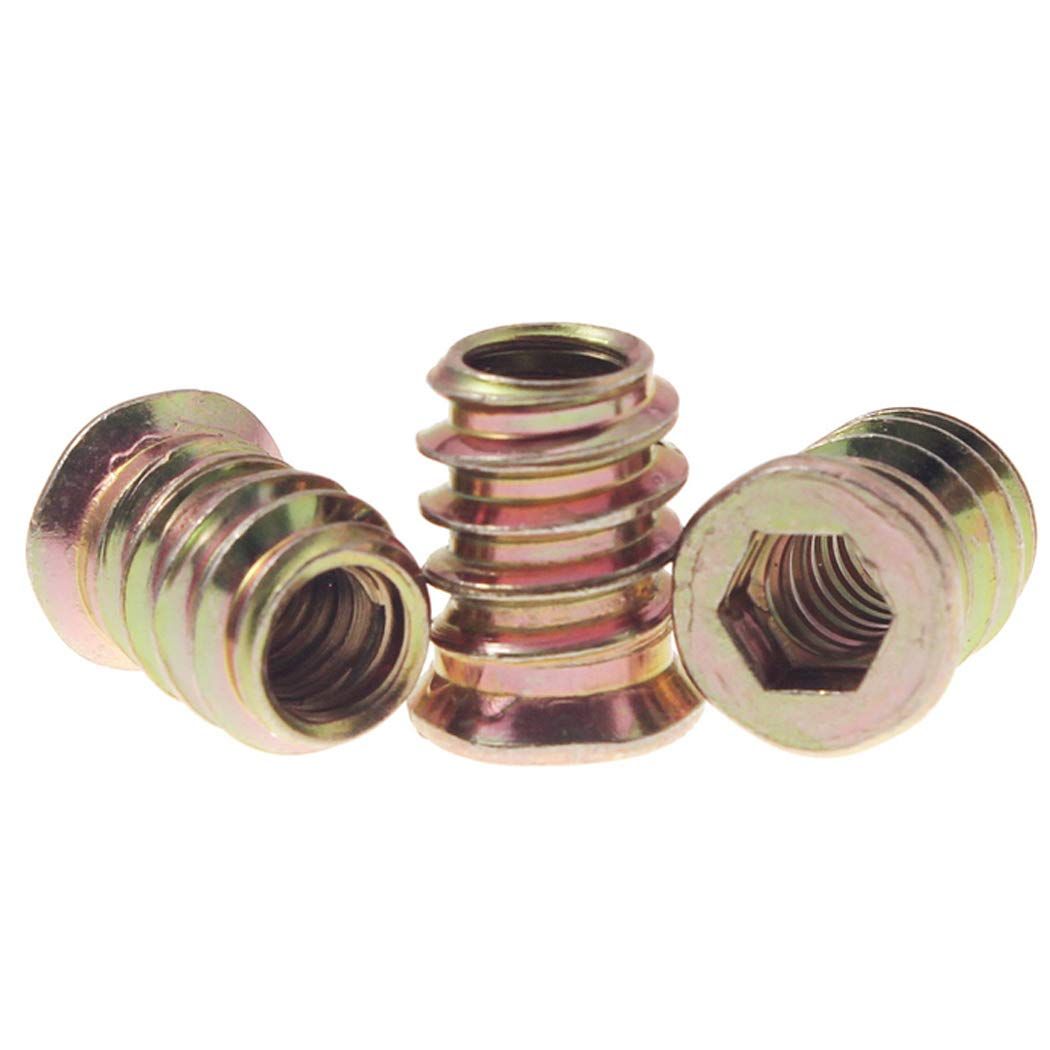 Sprite Science 50個 1/4-20 ねじ込みインサート 木製 Nutsert 家具用