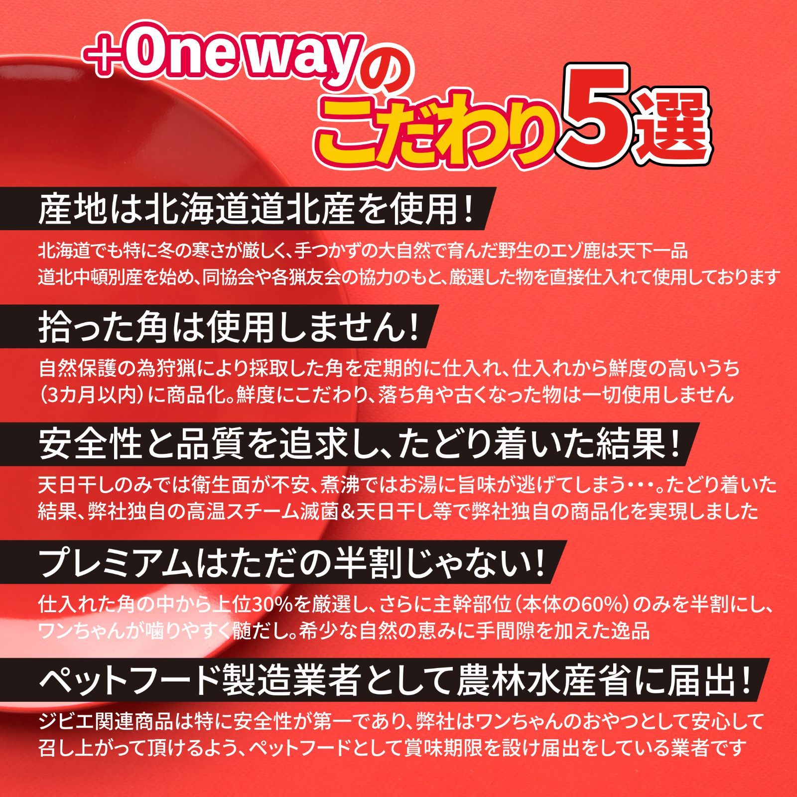 特別(プレミアム・ML2本入) な鹿の角『ガリッとホーンP』中大型用 犬の