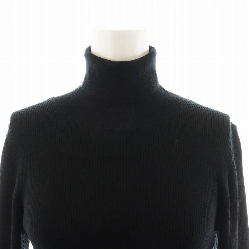 ヘイヴ Heve スズランカフ リブニット セーター 長袖 タートルネック F  