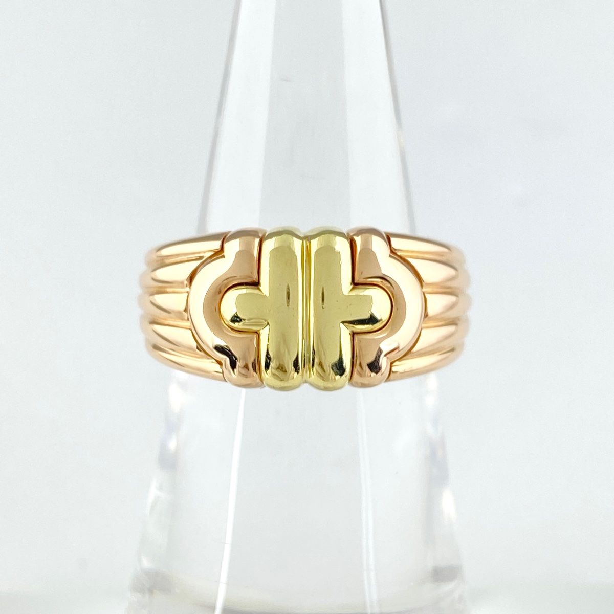 ブルガリ BVLGARI パレンテシ リング PG ピンクゴールド YG イエロー  