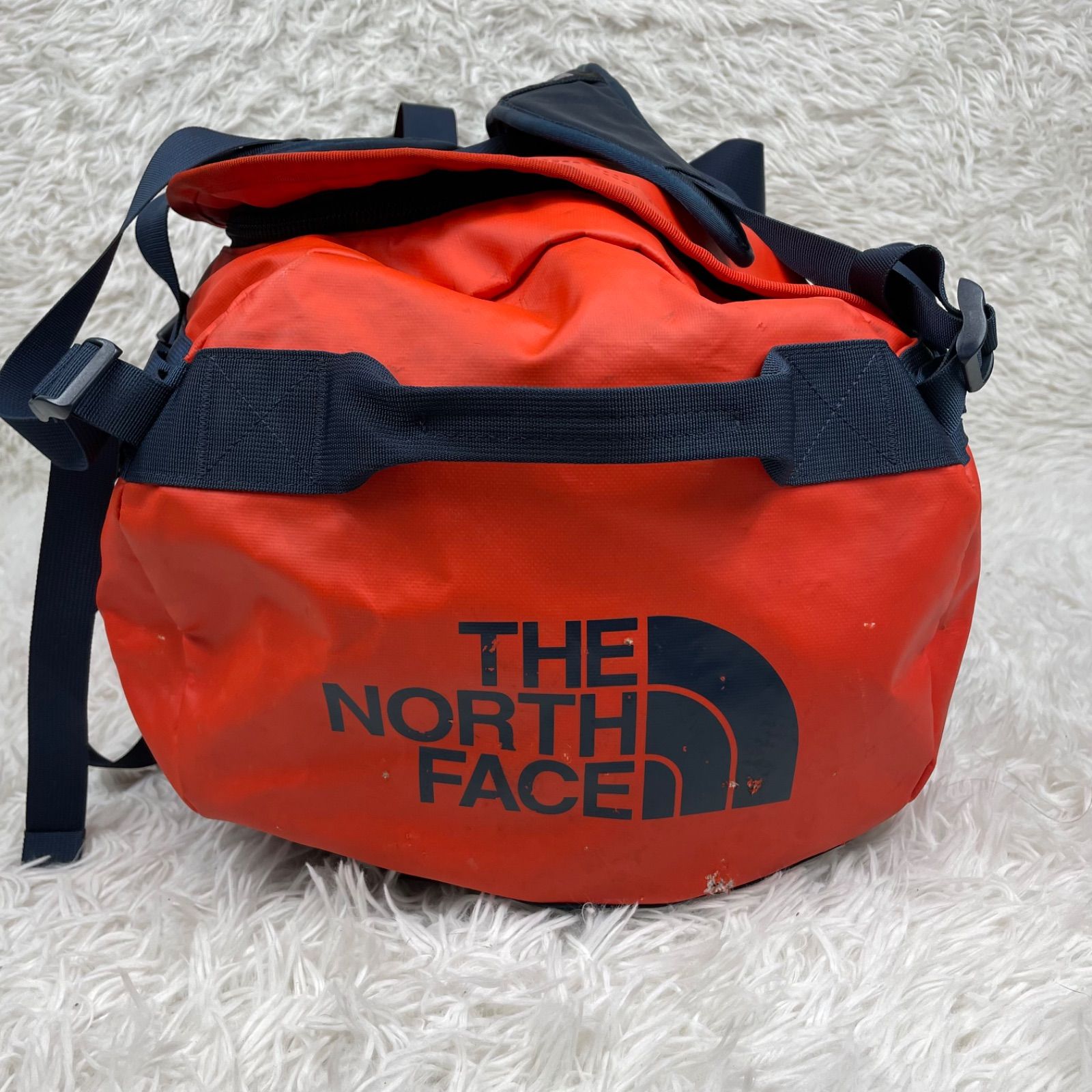 ザ ノース フェイス THE NORTH FACE ダッフルバッグ M オレンジ 大容量 リュックサック 2 way バックパック