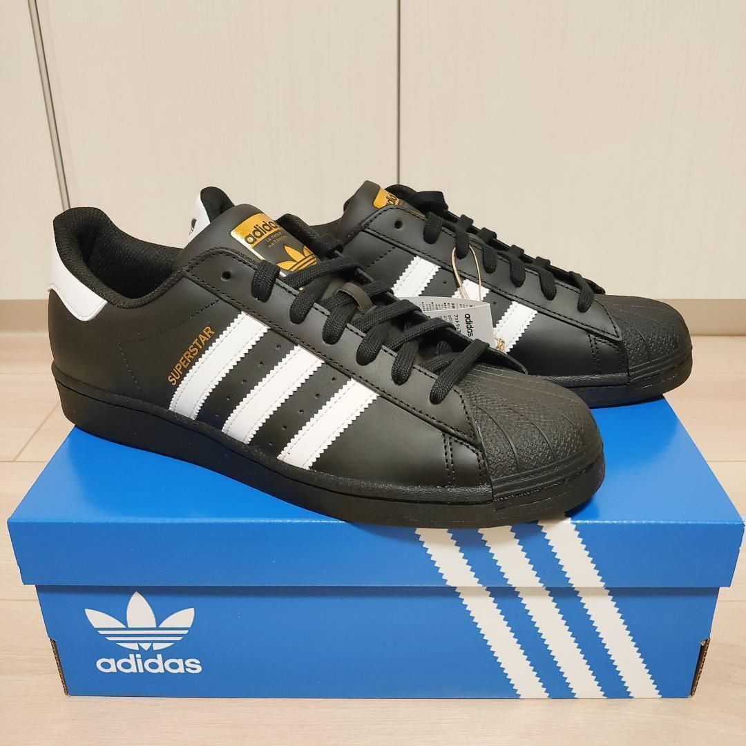 新品 27.5cm アディダス スーパースター EG4959 黒 スニーカー adidas