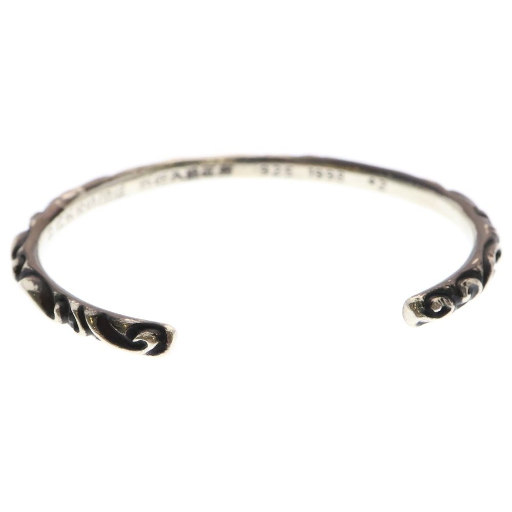 【CHROME HEARTS】 シルバーブレスレット BANGLE SCROLL Authentic [Chrome Hearts] Bracelet - CH Scroll Label / BR2
