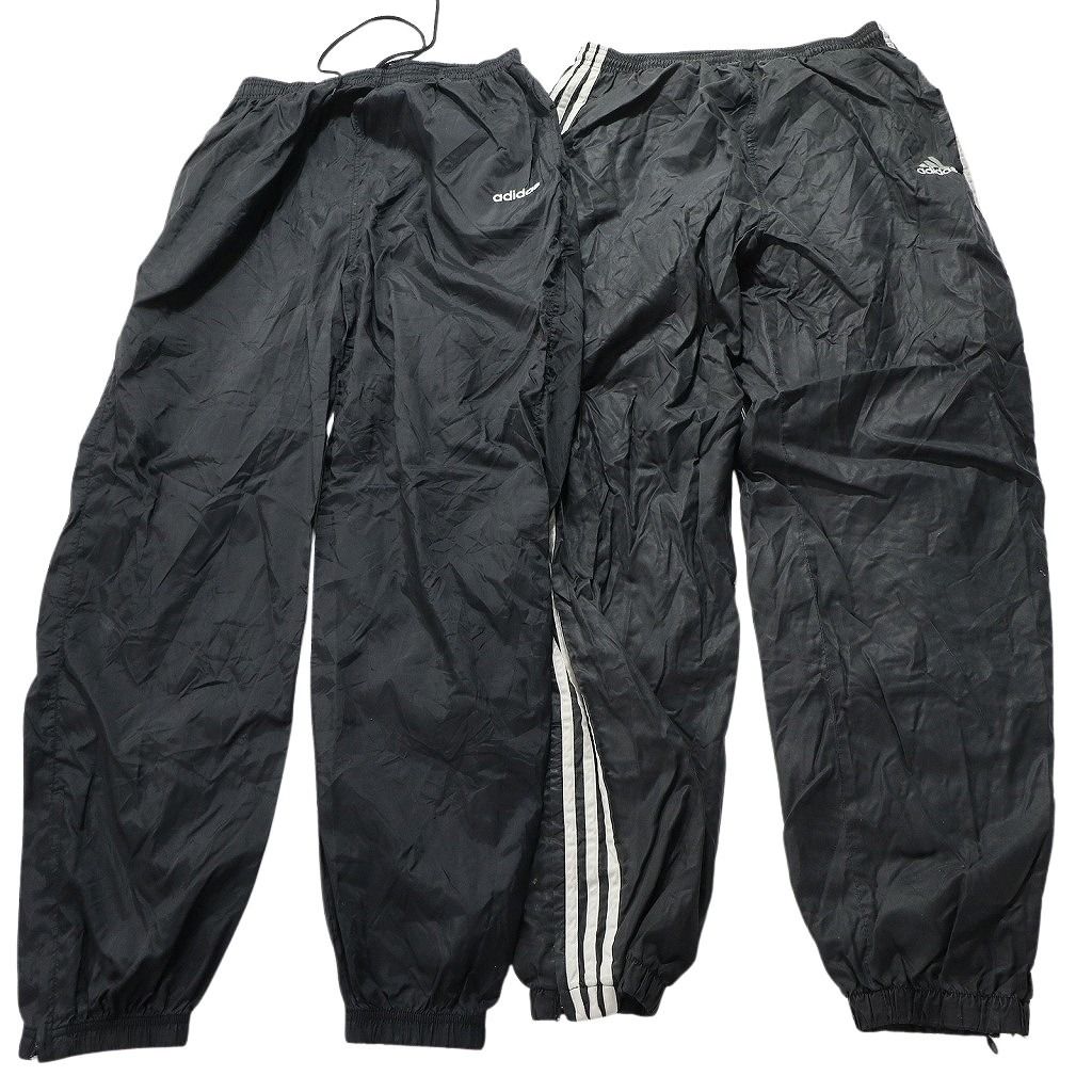 古着卸 まとめ売り アディダス adidas ウインドブレーカー パンツ 8枚セット メンズ Ｌ ワイド 90s トラックパンツ 古着 NC0876