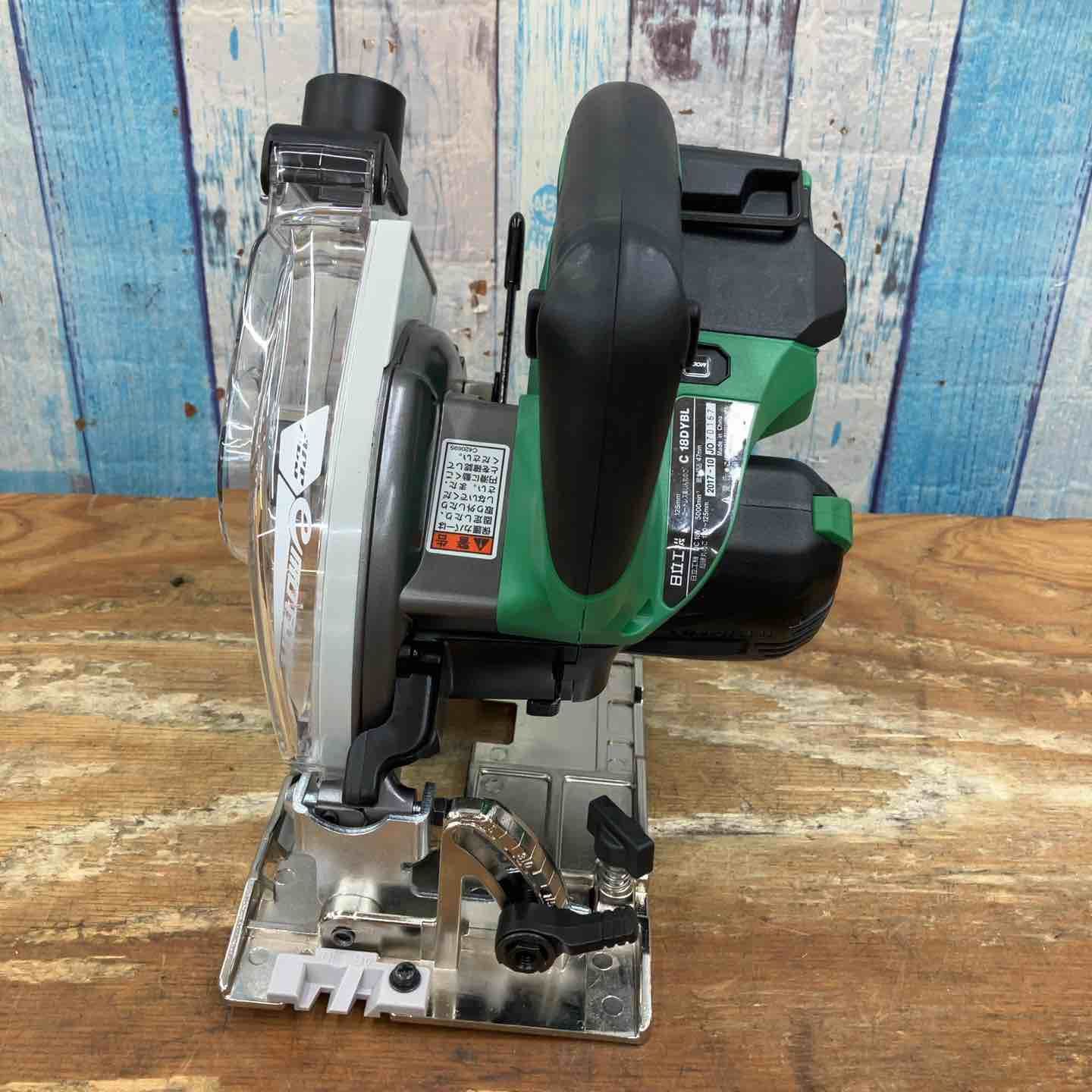 ハイコーキ HIKOKI 旧 日立工機 コードレス集じん丸のこ C18DYBL NN 本体のみ 集じんキャップ 柏店