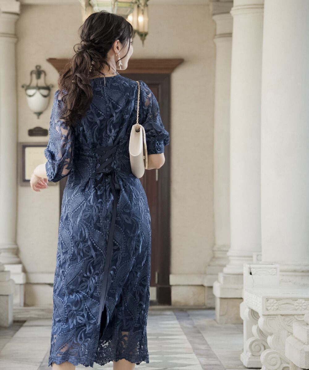 新品未使用 結婚式 ワンピース レディース 大きいサイズ 3l レース 半袖 冬