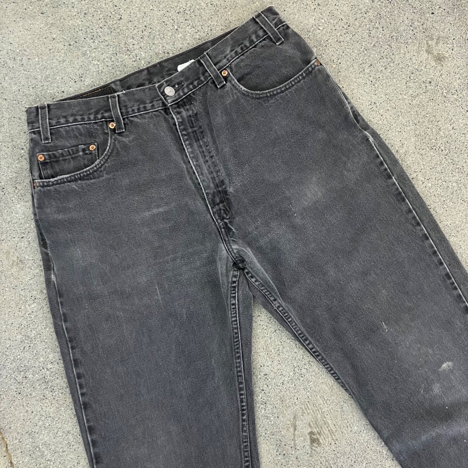 90s LEVI’S 505 リーバイス　カットオフ　黒　W34 × L00 ビンテージ】【USA製】【LEVI'S】【リーバイス】505【505