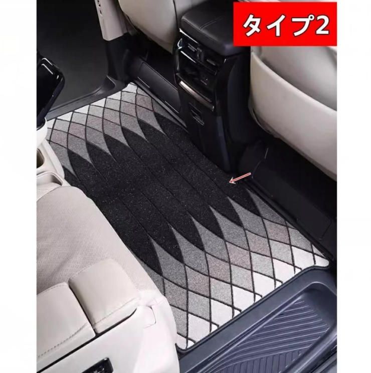 トヨタ アルファード40系 ヴェルファイア 40系 用 フットマット 防水 防塵 2列目 ミッド カーペット 手入れが簡単 1ピース 5種選択 8466