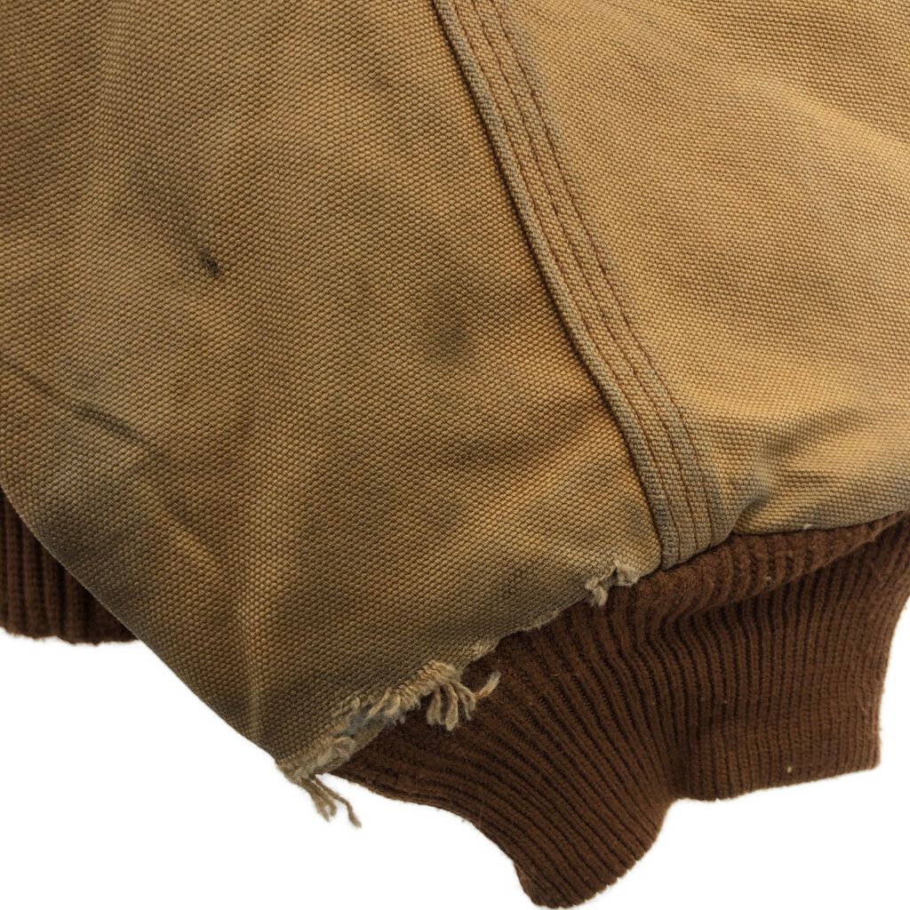 Carhartt カーハート アクティブジャケット ワーク ダック地 ブラウン (メンズ XL相当) 中古 古着 P9650 Carhartt カーハート アクティブジャケット ワーク ダック地 ブラウン