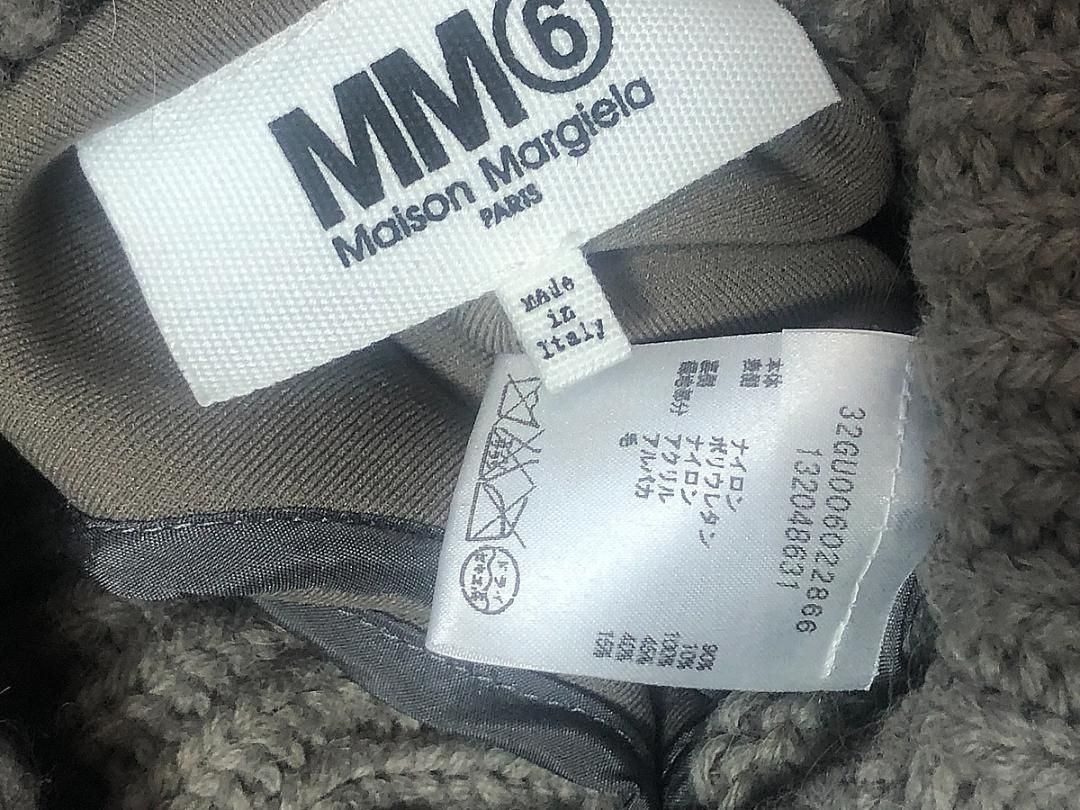 美品/希少□MM6/マルジェラ アルパカ混 ドッキング ニット/スウェット  