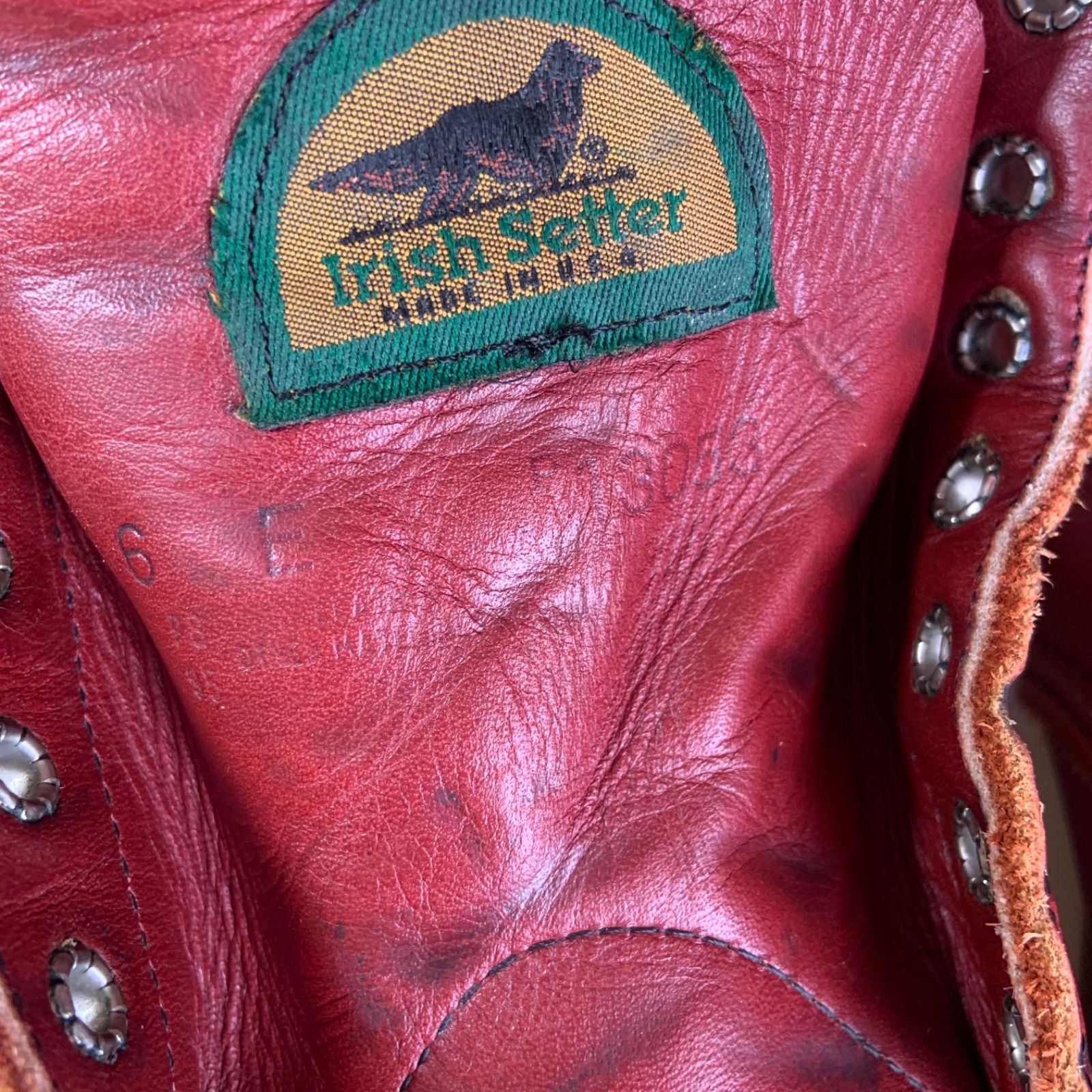 ☆REDWING 875 半円犬タグ 1995年製 US6E (24I18) VINTAGE レッド