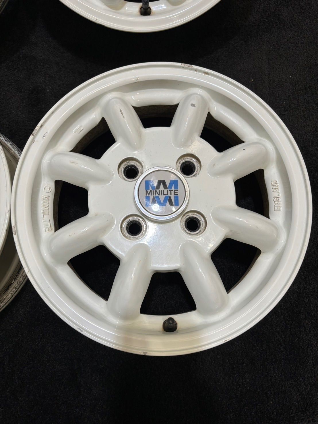 スバル 純正 オプション ミニライト MINILITE 13インチ 4J +45 PCD100×4穴 社外 アルミホイール *** 15651560 スバル純正 MINILITE ミニライト 13インチ アルミホイール 155⁄65R13