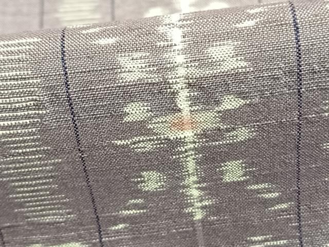 平和屋着物▽本場長井紬　単衣　間道　反端付き　正絹　逸品　AABA7734fy 平和屋着物▽本場長井紬 単衣 間道 反端付き 正絹 逸品 AABA7734fy