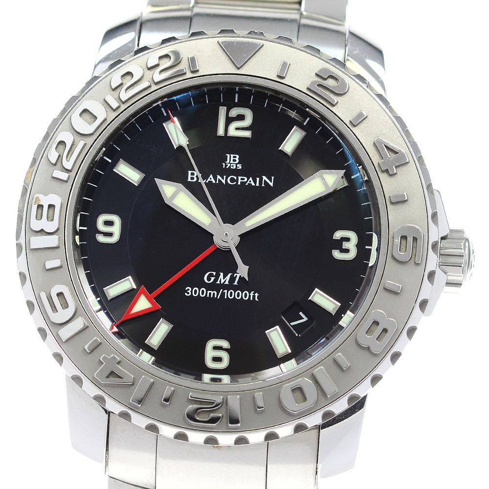 ブランパン Blancpain 2250-1130-71 トリロジー GMT 自動巻き メンズ良品保証書付き_870237