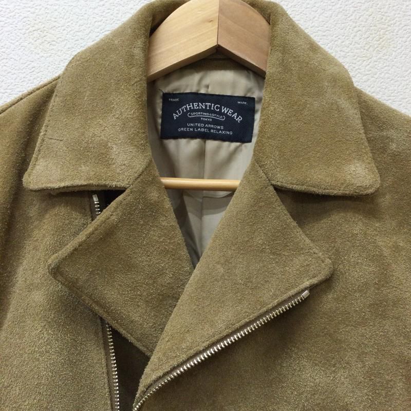 UNITED ARROWS スエードレザー ダブルライダースジャケット BEAUTY&YOUTH UNITED ARROWS - BY カウ スエード ダブル