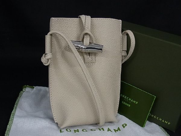 新品□新品□未使用□ LONGCHAMP ロンシャン ロゾ レザー ショルダー