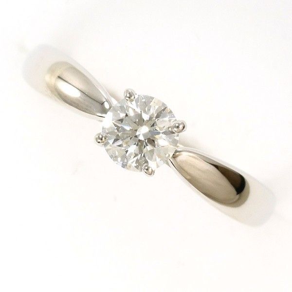 ティファニー Tiffany ハーモニー PT950 リング Ring 指輪 5.5号 ダイヤ 0.32 VS2 箱 鑑定書 総重量約2.8g