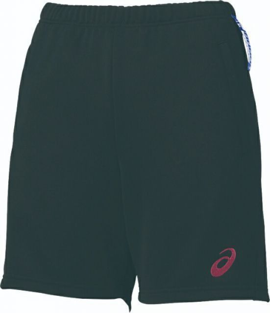 asics アシックス WSQUARTERPANTS ブラツクxベリー S XW7226 9017 | スポーツ バレーボール ウェア ウエア バレーボールウェア 練習着 ボトムス ズボン ショートパンツ ハーフパンツ ブラック 黒 ピンク