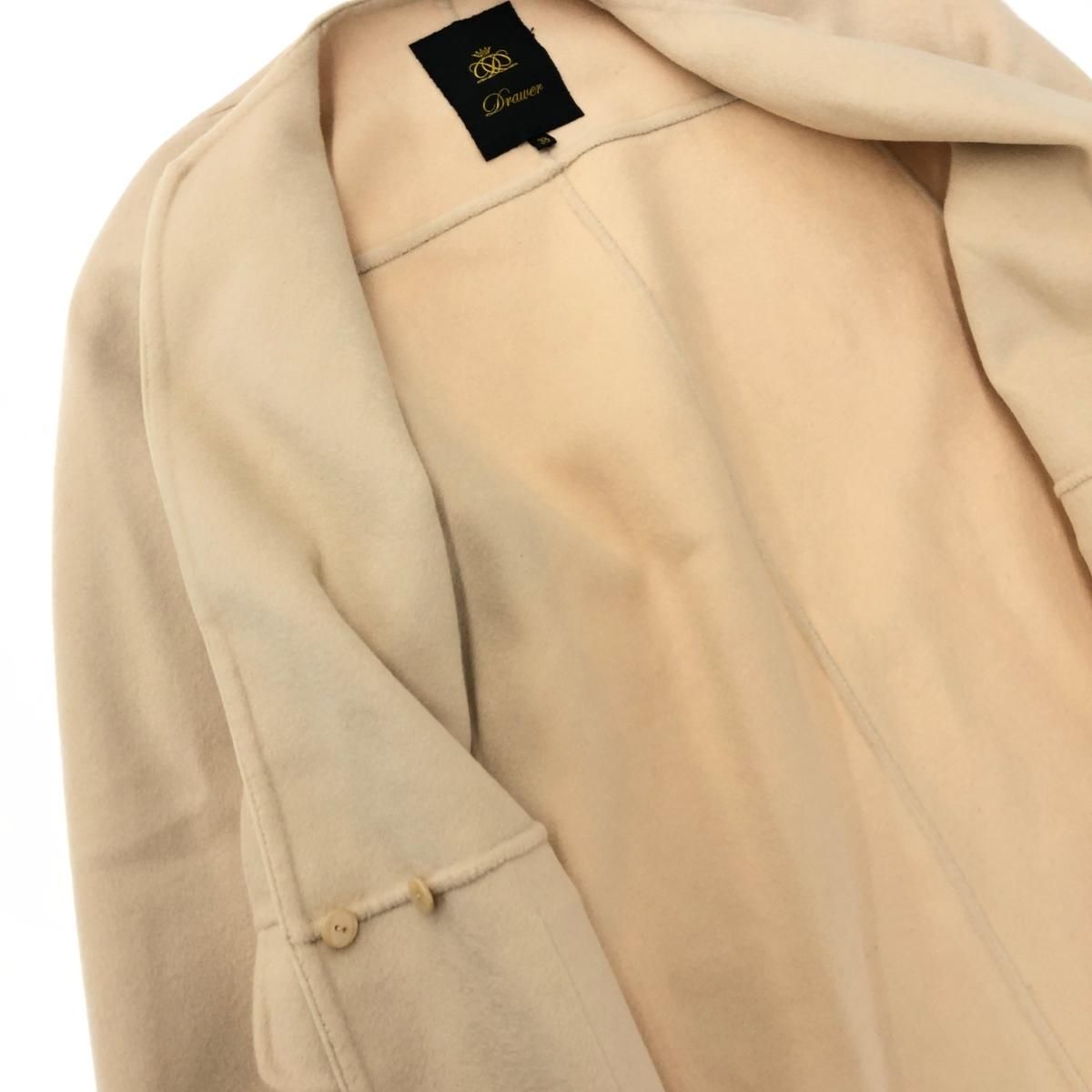良好 Drawer ドゥロワー ノーカラージャケット サイズ:38 6522-299