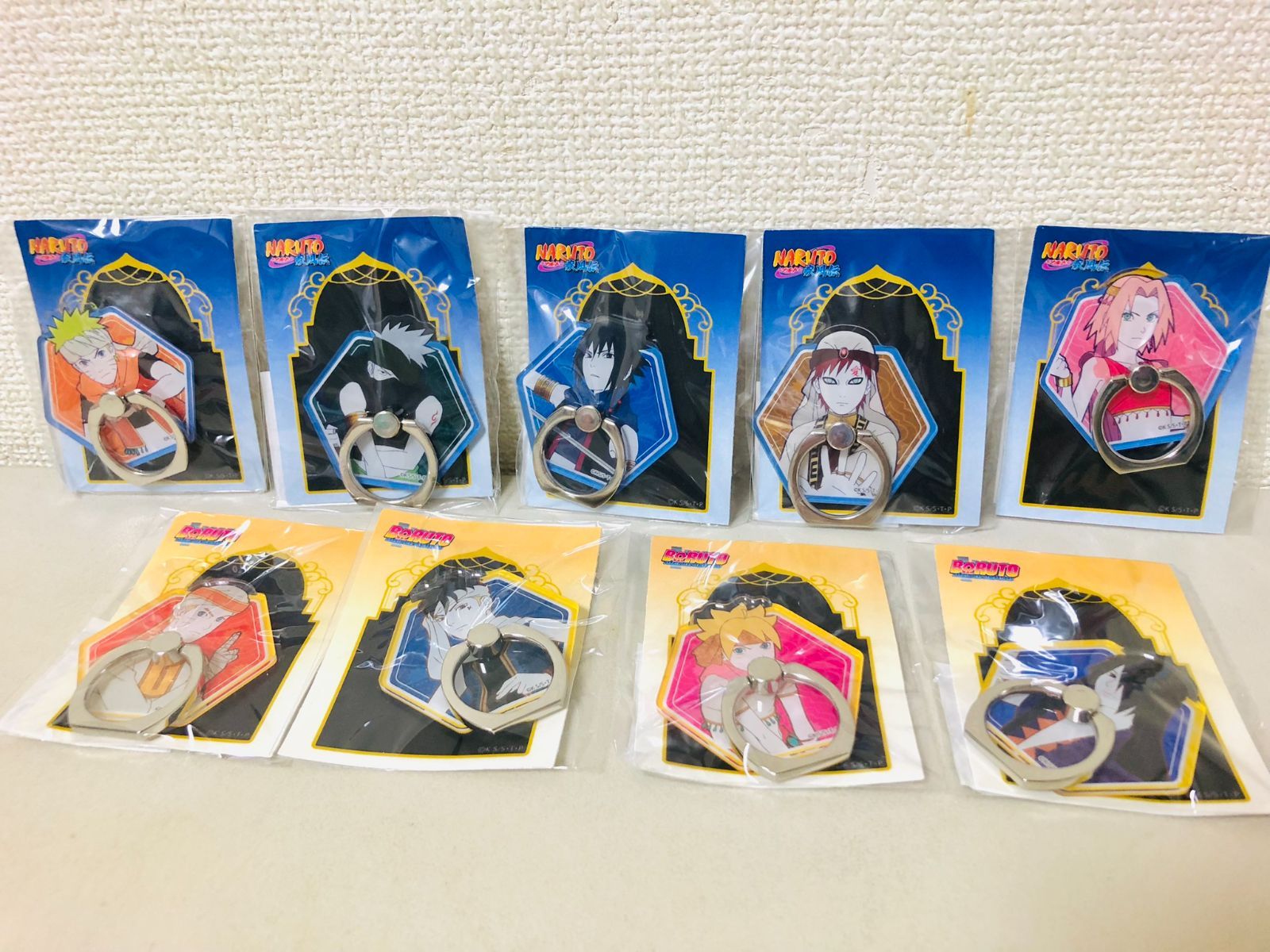 新品 全9種 NARUTO ナルト  疾風伝 砂漠Ver. スマホリング