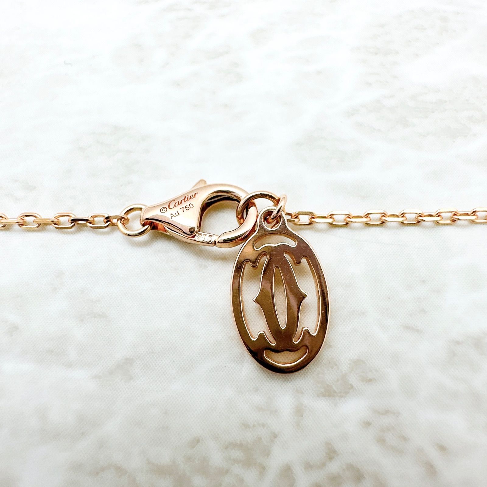 Cartier ピンクゴールド ネックレス SM Cartier カルティエ ダムールネックレスSM K18ピンクゴールド