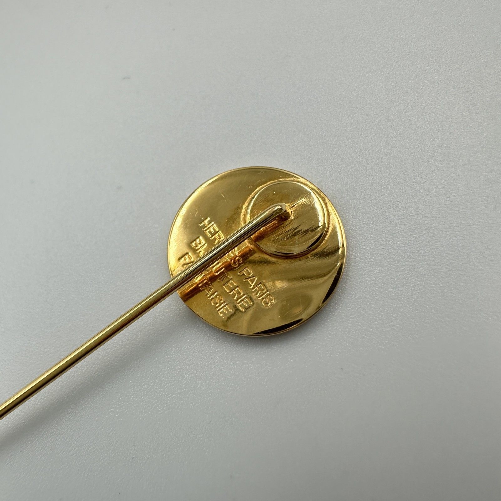 エルメス セリエピン ブローチ ゴールド金具 チャーム サークル - メルカリ