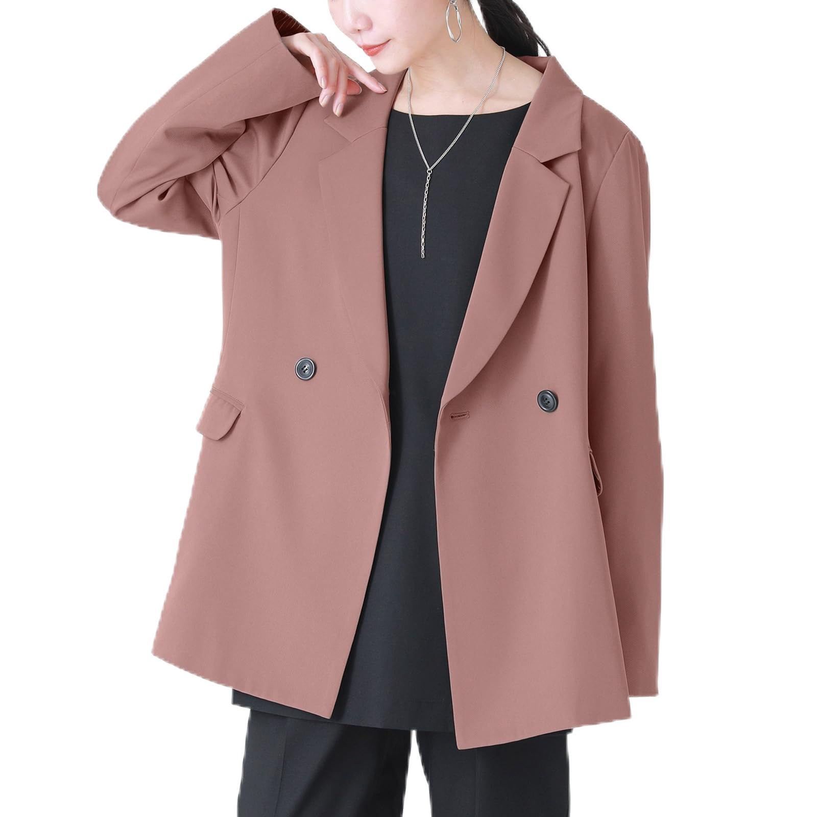 【人気商品】[n'OrLABEL] オシャレウォーカー【美シルエットテーラードジャケット】ジャケット レディース フォーマル スーツ ライトアウター 長袖 裏ストライプ 結婚式 入学式 卒業式 パーテ