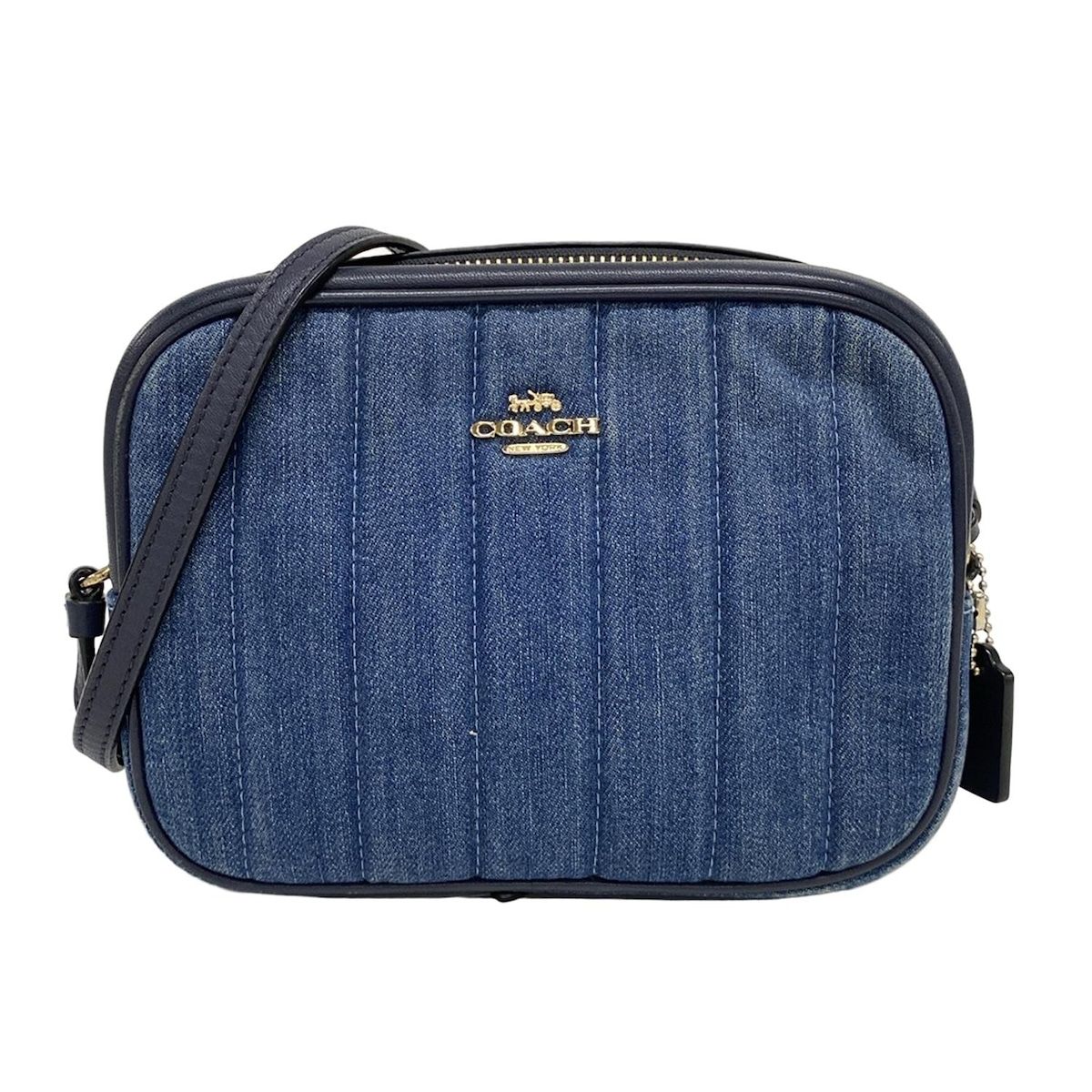 COACH コーチ ショルダーバッグ - C2937 ネイビー×ダークネイビー レザー