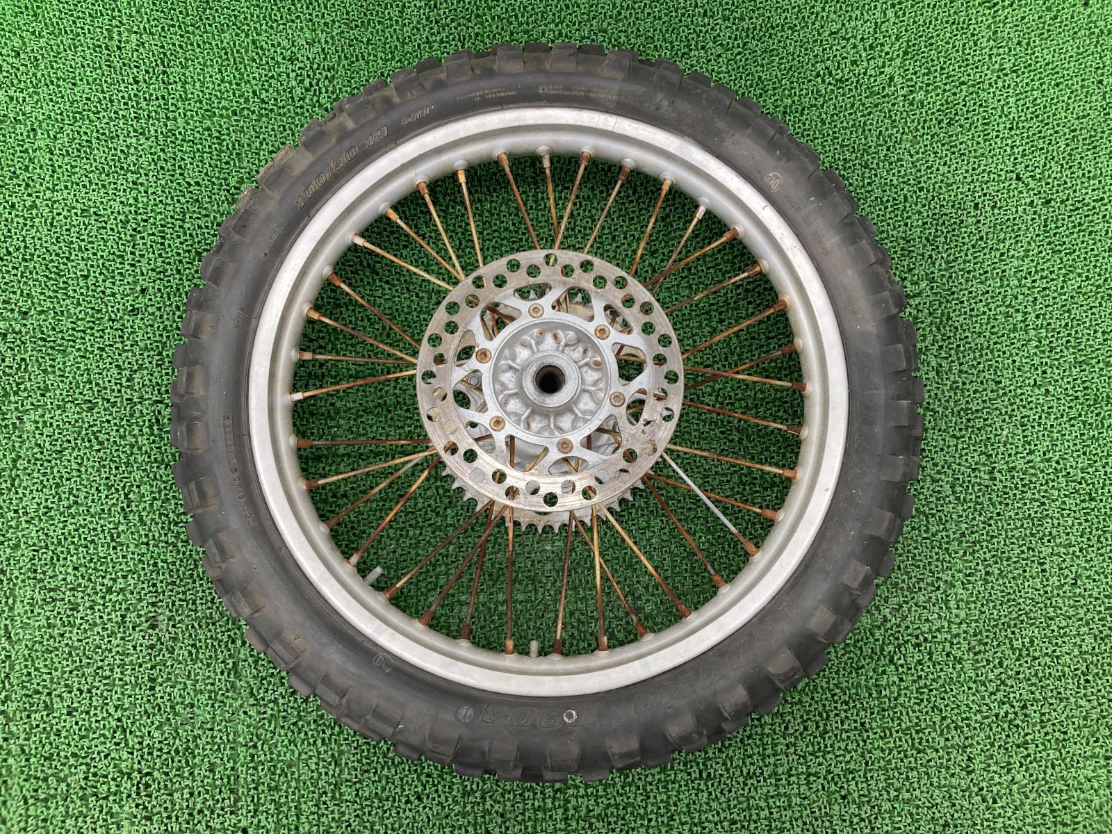 KX250F リアホイール カワサキ 純正 中古 19X1.85 ディスク レンサル製