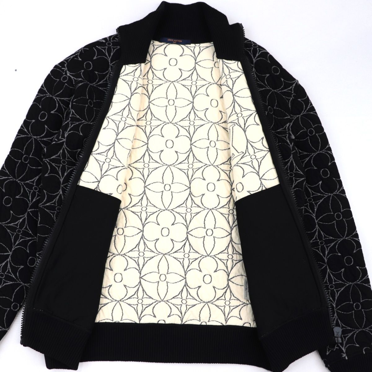 LOUIS VUITTON モノグラムブルゾン ルイ・ヴィトン 21SS ジップスルー モノグラムフラワー ブルゾン