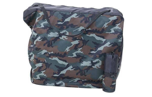 【新品・2営業日で発送】オーストリッチ ちび輪バッグ カモフラグリーン