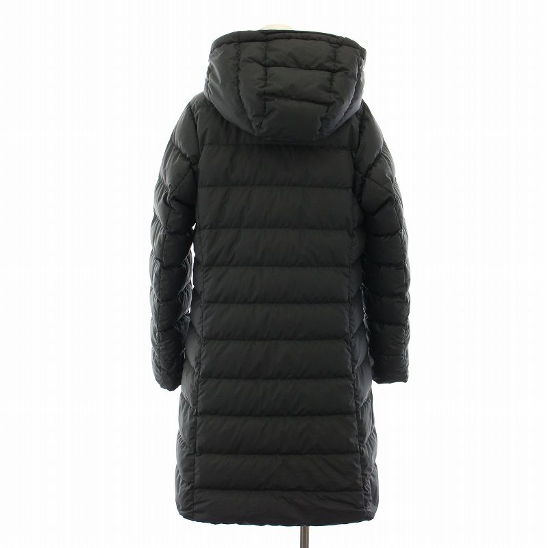 モンベル Montbell トラベルダウンロングコート アウター フード M 黒