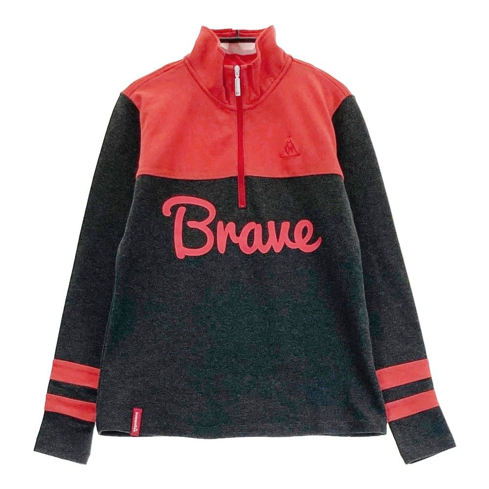 サイズ：M LECOQ GOLF ルコックゴルフ  長袖ハーフジップTシャツ  グレー系 [240101222382]# ゴルフウェア レディース ストスト