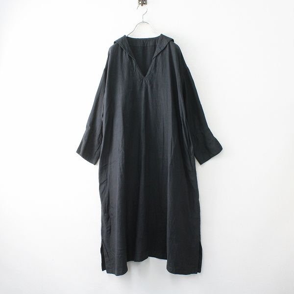 nest Robe ネストローブ　セーラーカラー　リネン　ロングワンピース 2022SS nest Robe ネストローブ リネン セーラーカラーロング